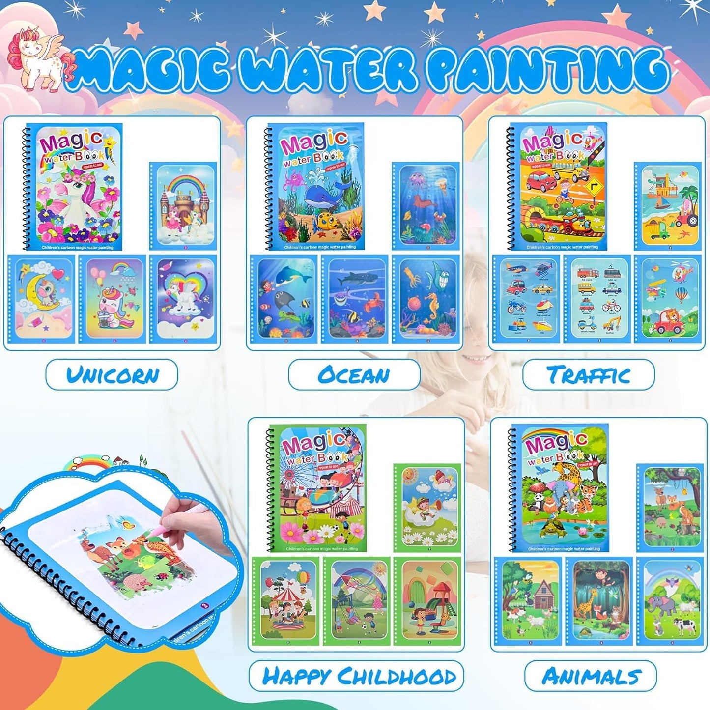 Water Coloring Books