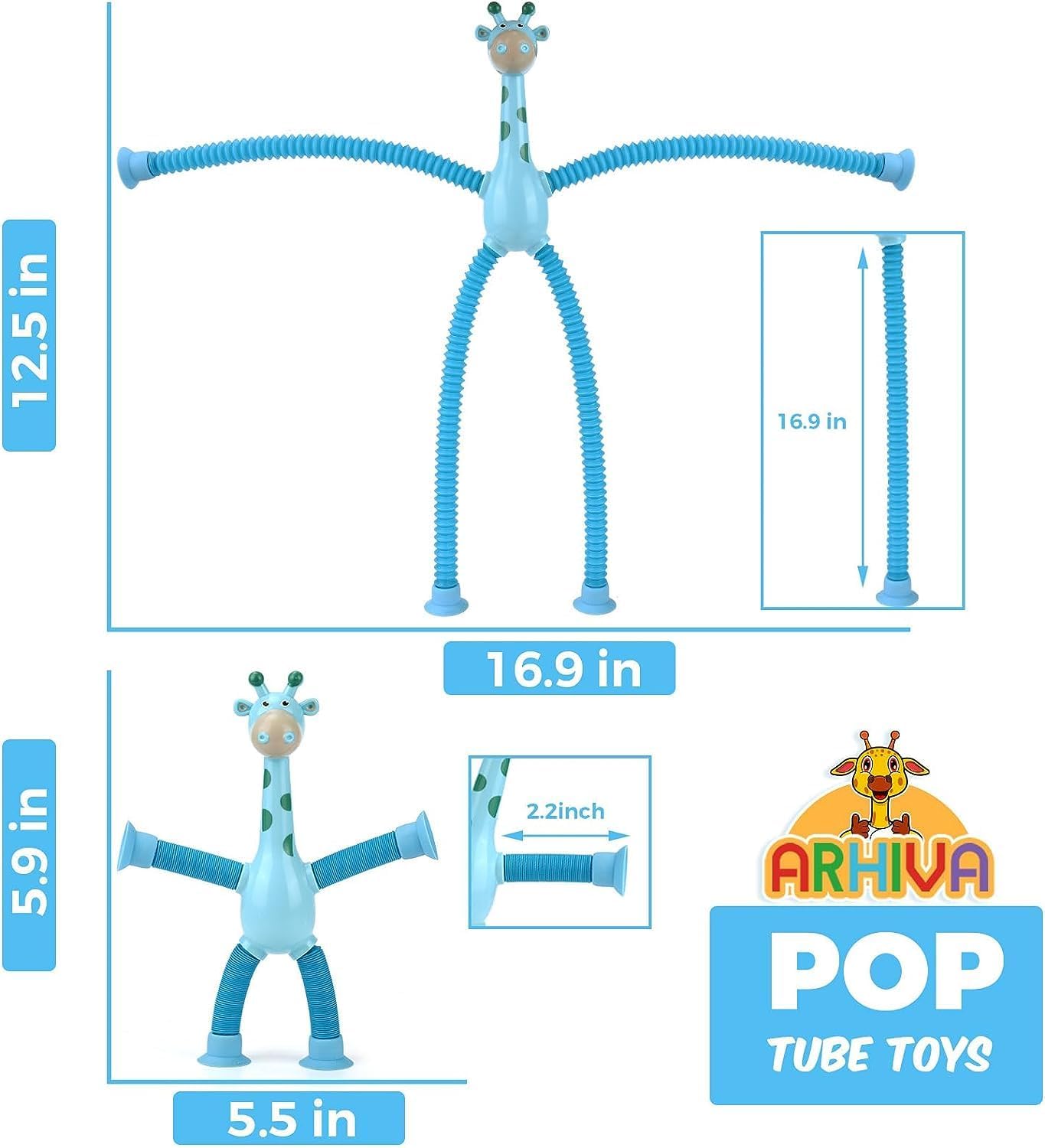 Telescopic Suction Cup Giraffe Toy