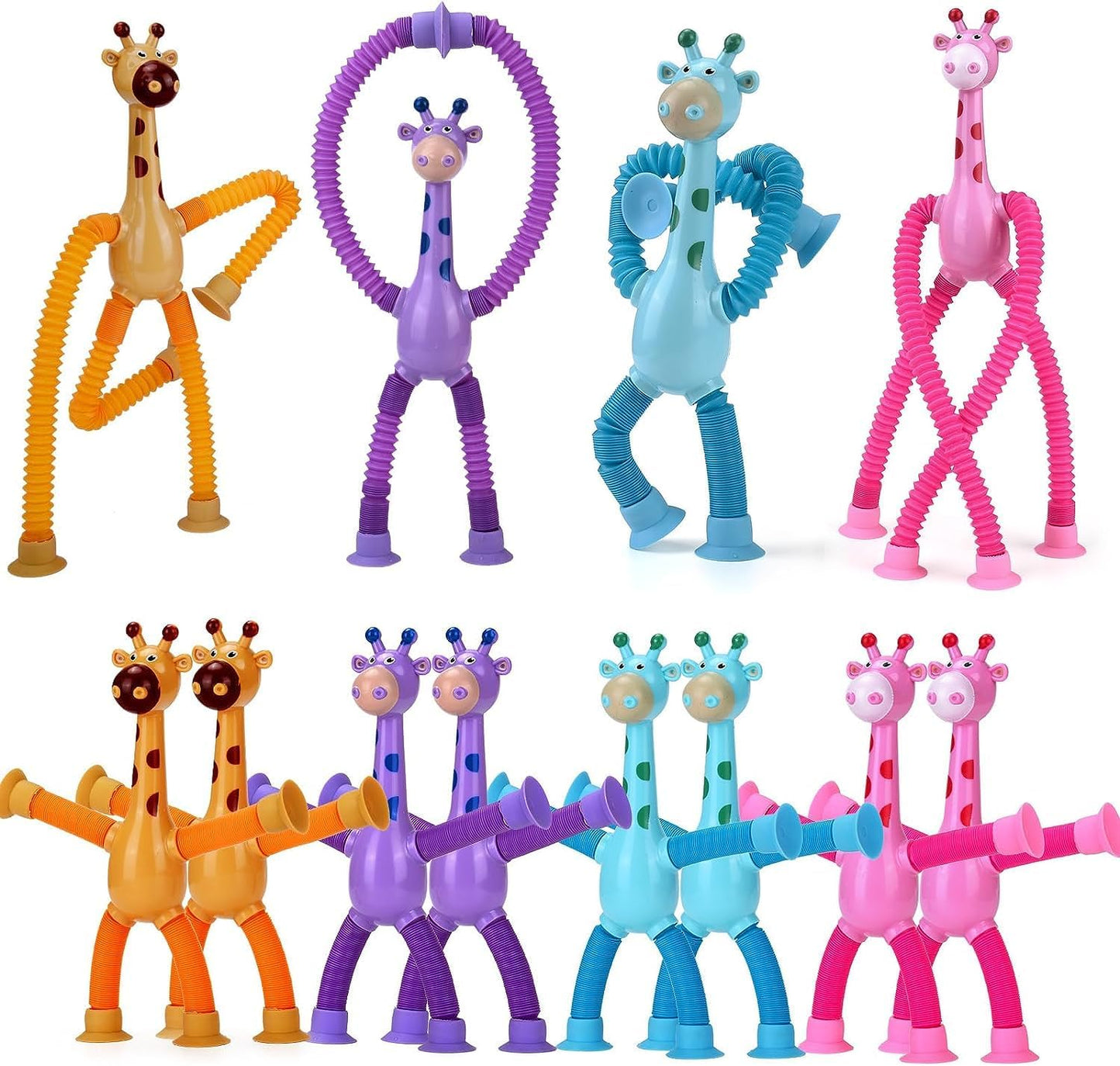 Telescopic Suction Cup Giraffe Toy
