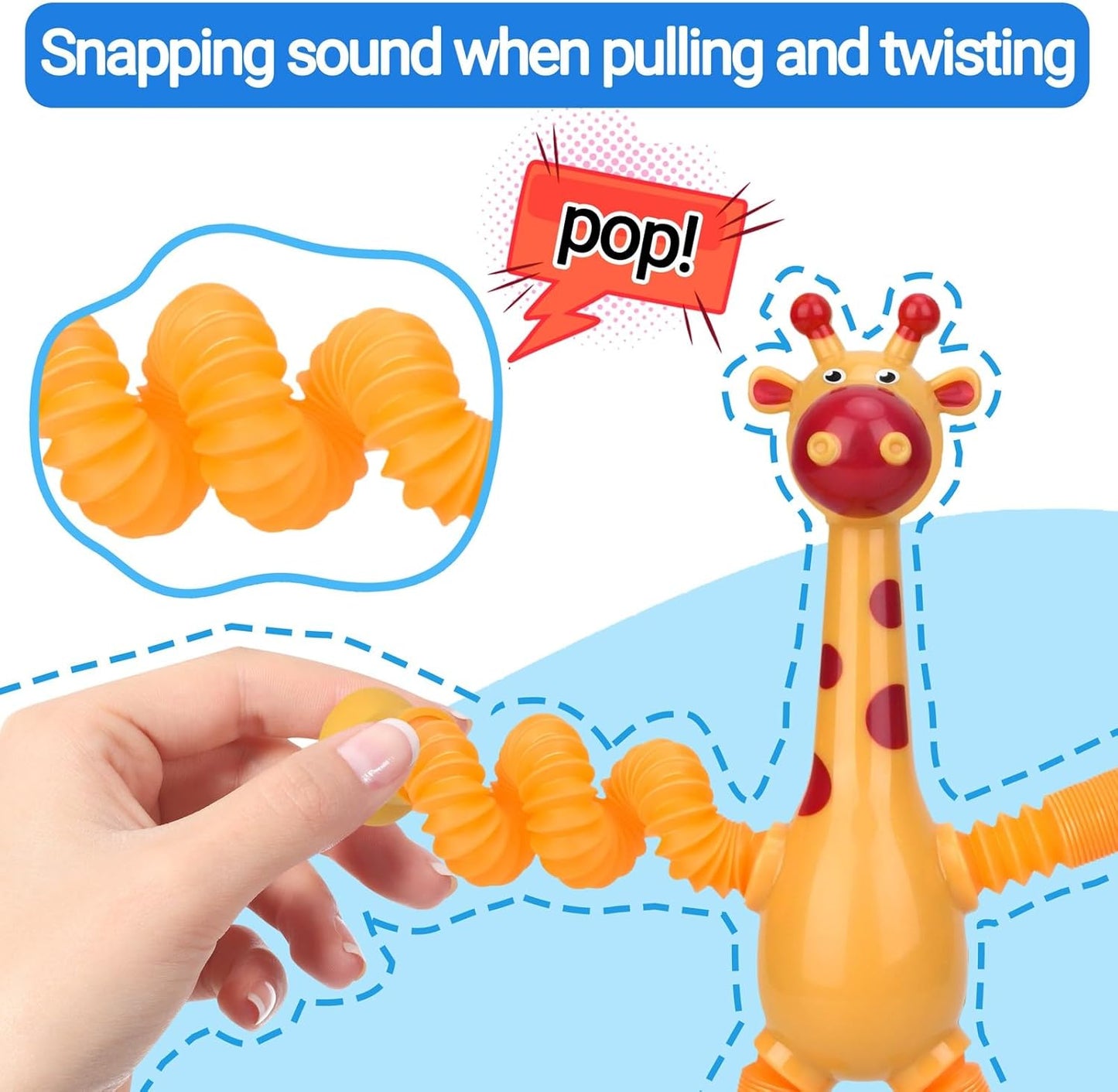 Telescopic Suction Cup Giraffe Toy