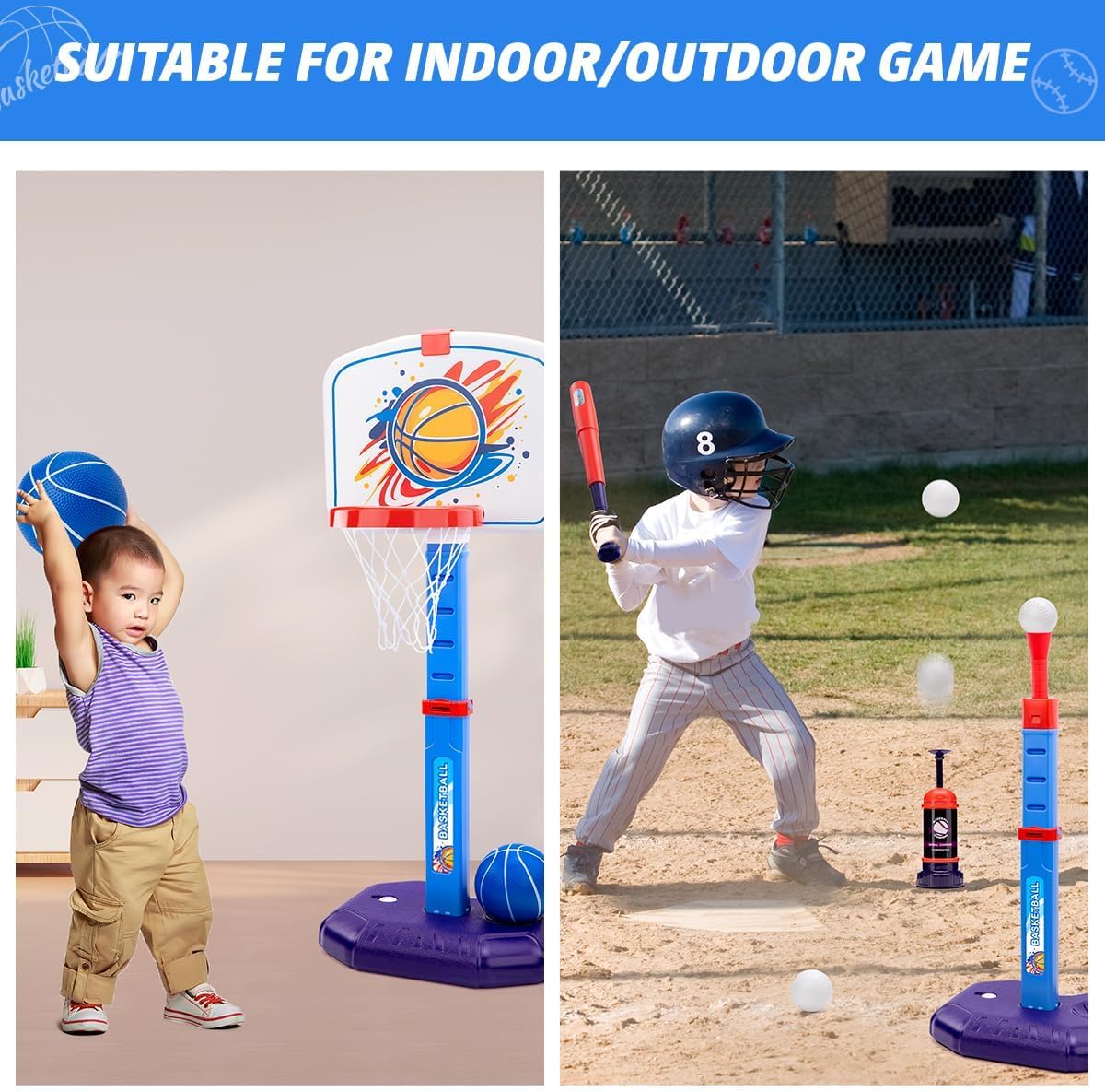 Adjustable  Basketball Hoop