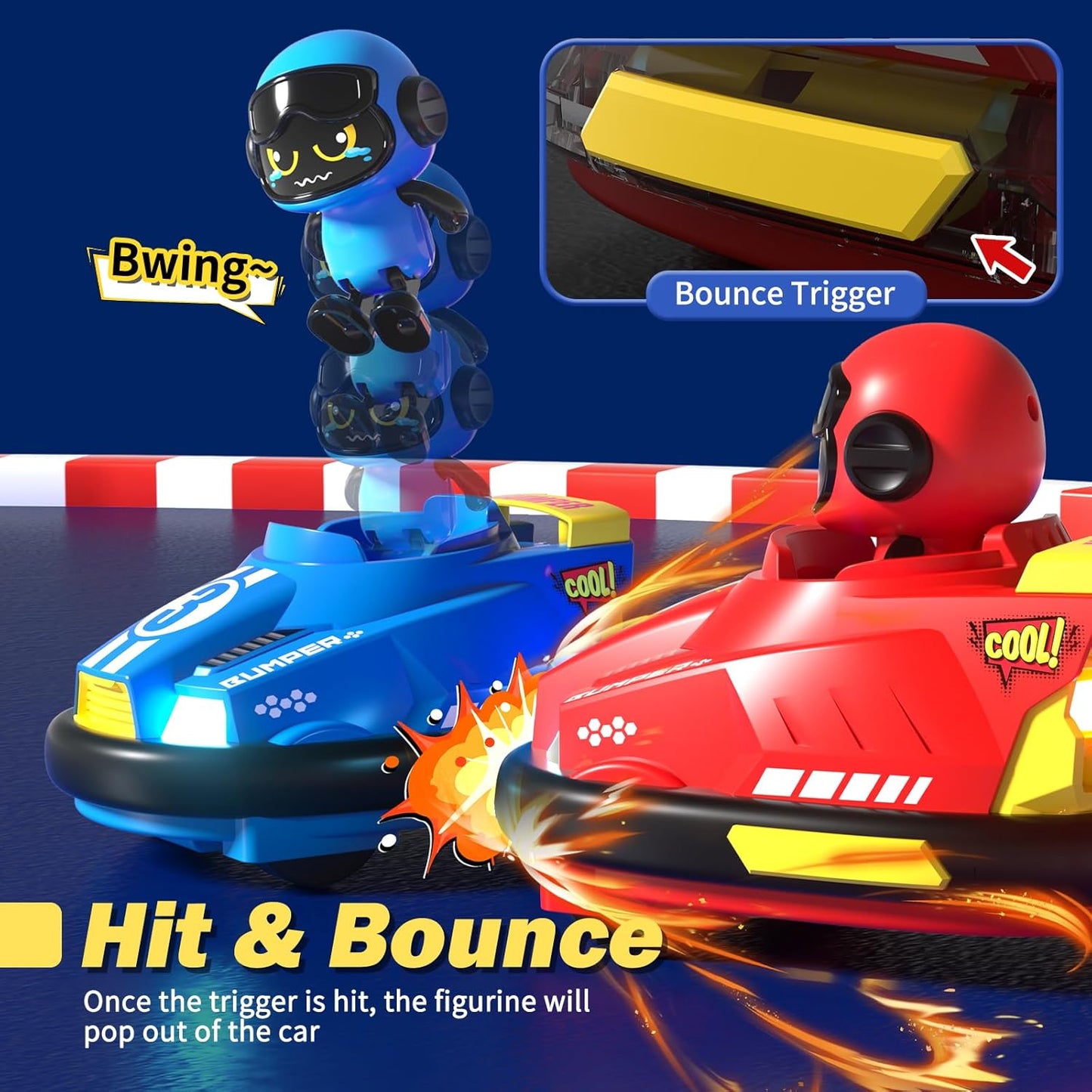 RC battle bumper car toy