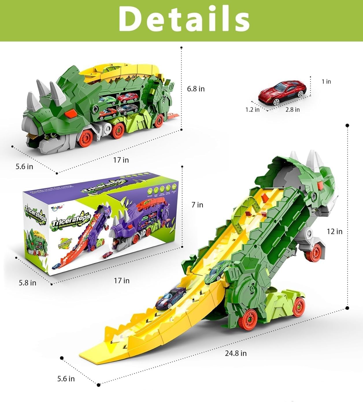 Dinosaur Transforming Tracks Set