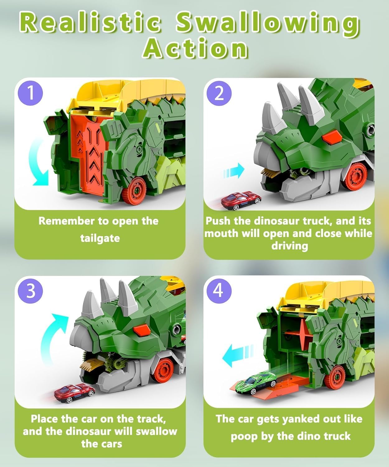 Dinosaur Transforming Tracks Set