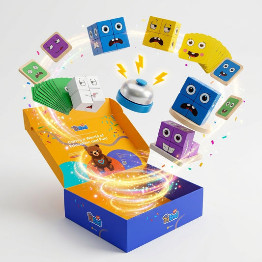 Wooden Puzzle Building Cubes