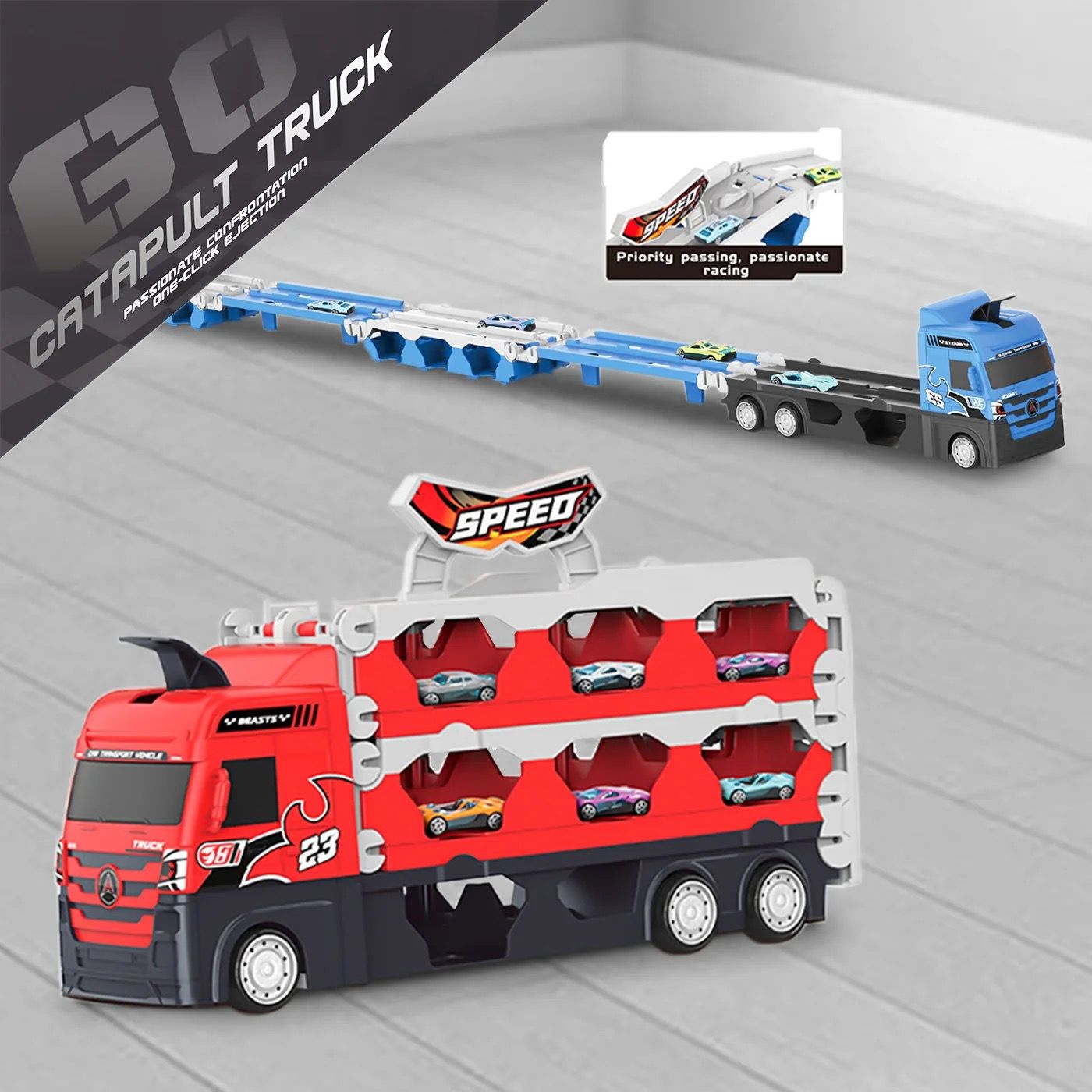 truck with ejection race
