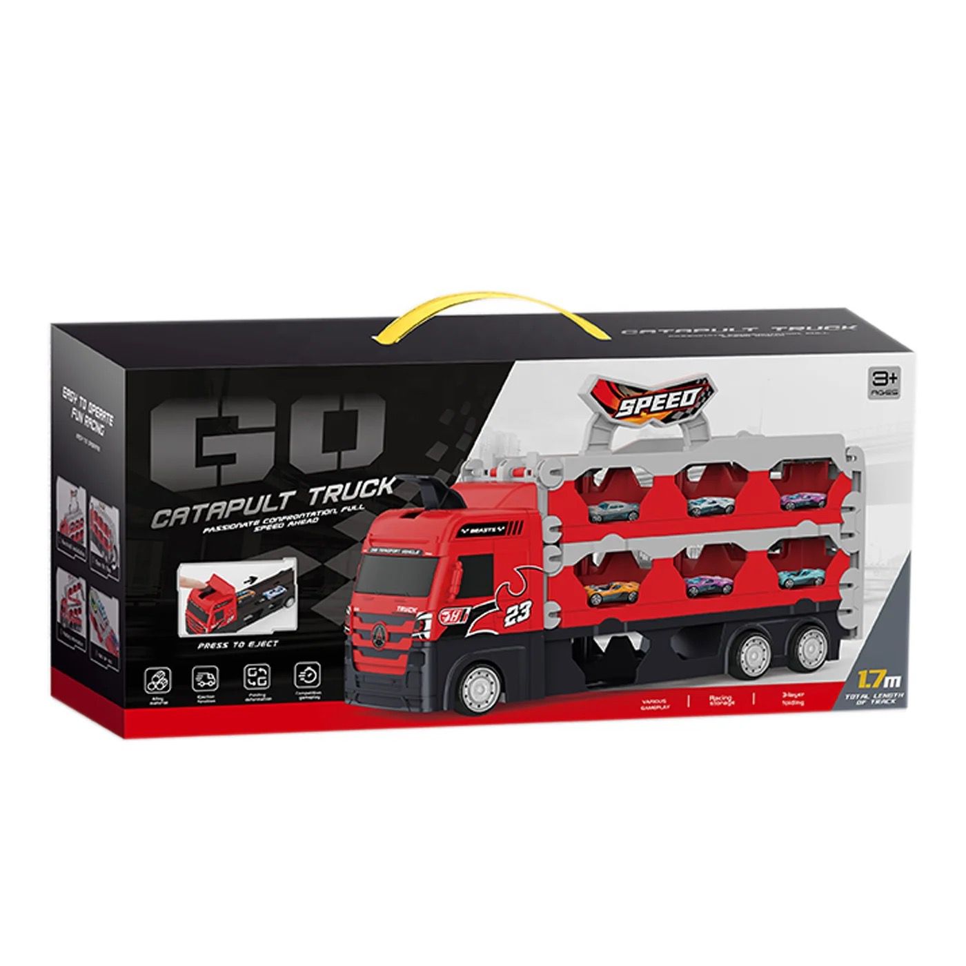 truck with ejection race